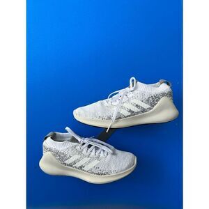 Adidas Womens Purebounce+ Running Shoes Gray F36688 Low Top Lace Up Mesh 9